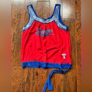 Texas Rangers Red and Blue Tank Top